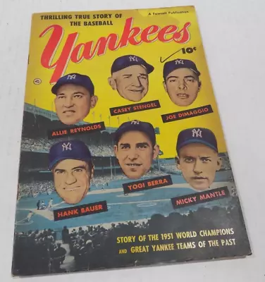 1952 Thrilling True Story Of The Baseball Yankees Fawcett Publication-W/Error • $24.99