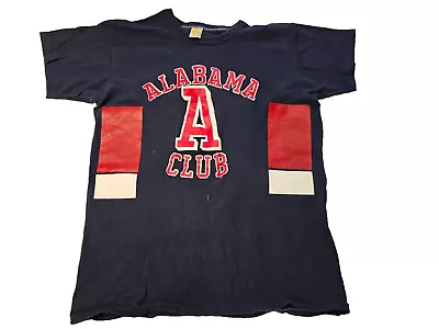 Vintage Alabama Club Crimson Tide Shirt Size Large Short Sleeve Football USA • $21.99