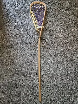 Rare Vintage Patterson Wooden Lacrosse Stick Hand Made By Tuscarora Nation • $175