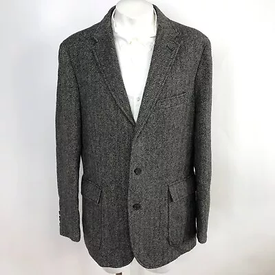 J.Crew Wool 44R Yorkshire Tweed Moon England Sport Coat Jacket Herringbone • $106