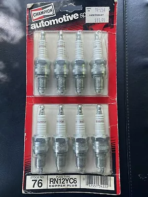 Champion Vintage NOS Spark Plugs Pack Of 8. Original Sticker / Still Applied. • $17.95