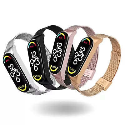 Milanese Metal Bracelet Wrist Strap Replacement For Xiaomi Mi Band 3/4/5/6/7/8 • $23.99