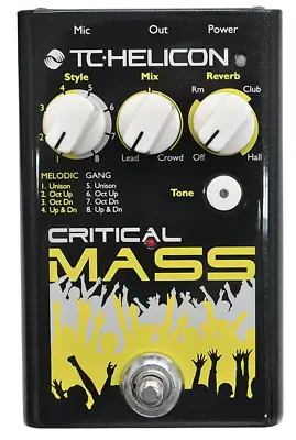 TC HELICON CRITICAL MASS Vocal Effects • $189