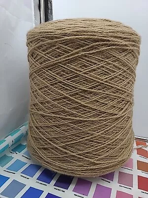 5 Lb 3.3 Oz Wool Yarn Weaving  Knitting Art Lot 800 Ypp Brown  • $39