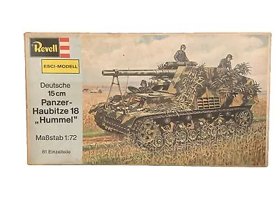 Revell 1/72 Scale 15cm Panzer Haubitze 18 Hummel Tank Esci-Modell Open Box Compl • $16.99