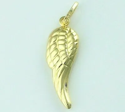 New 9ct Yellow Gold Angel Wing Charm / Pendant • £49.99