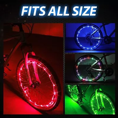 Spoke Lamp Bike Wheel Light LED Bike Wheel Lights LED Light Three Work Modes • $33.01