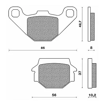 Front Brake Pads Touring Organic For Kawasaki Z200 1983 • $63.79