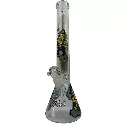 AMG Glass Massive 18 Inch Beaker Base Cartoon Decal Bong • $128.99