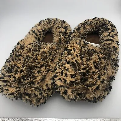 Warmies Slippers Animal Print One Size (6-10) Fits Most Microwaveable • $27.99