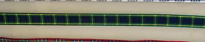 BERISFORDS 16MM 25mm TARTAN RIBBON -ROYAL STEWART DRESS STEWART MACKENZIE GORDON • £1.45