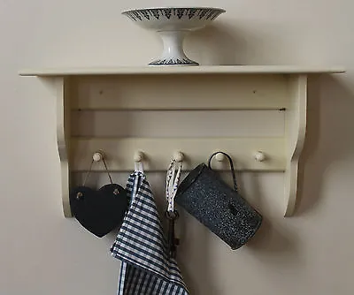 Rustic Coat Rack Shelf • £81