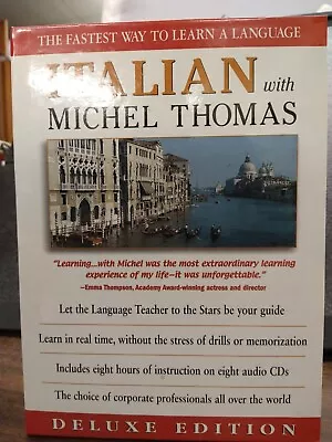 Italian With Michel Thomas Deluxe Edition 8 CDs 8 Hrs Widely Taught VG 230607 • $34.99