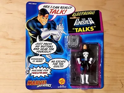 🗨🔫 Marvel Super Heroes Electronic Talking Punisher Toy Biz Vintage 1991 🔫🗨 • $19.99