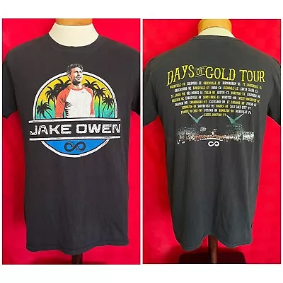 Jake Owen Days Of Gold Tour Shirt Concert Size Large With Dates On Back Country • $13.65