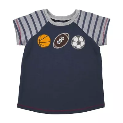 Mud Pie E2 All Baby Boy Sports Appliqué Tee T-shirt 15100155B - Choose Size • $15.74