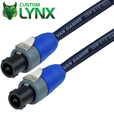 Van Damme Blue Speakon To Speakon Cable. Neutrik Passive Loud Speaker Lead 1.5mm • £19.33