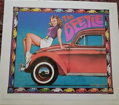 Volkswagen Beetle Nostalgia Poster Signed By Artist Bob Masse • $35