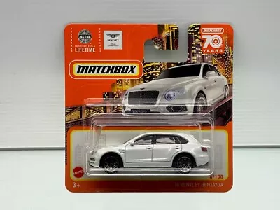 2023 Matchbox  70 YEARS '18 Bentley Bentayga 4/100 WHITE CAR • $6.95