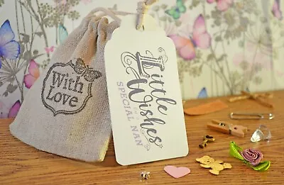 Little Bag Of Wishes For A Special Nan/ Gran - Handmade Keepsake Gift With Poem • £3.95