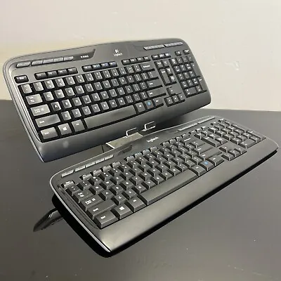 Lot Of 2 - Logitech K330 Y-R0009 Wireless Keyboard - Without USB Dongles • $15.96