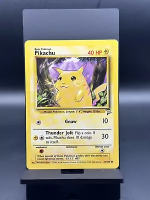 READ Pikachu Base Set 2 87/130 Common Pokémon TCG (MP) • $1.99