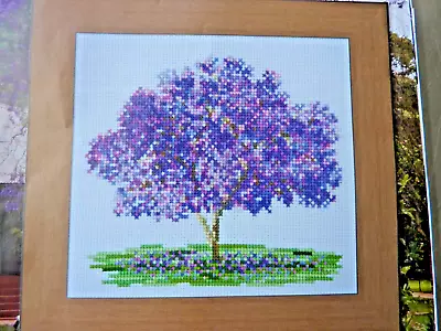 8793]X Stitch Chart-Purple Jacaranda Tree • £1.50