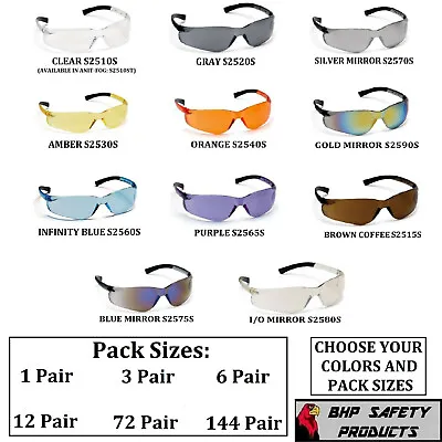 Pyramex Ztek Safety Glasses Ansi Z87+ Sport Work Eyewear Sunglasses Light Weight • $295