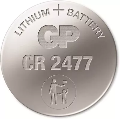 GP  CR2477 Coin Battery Lithium 3 Volt CR2477 BR2477 KCR2477 CR CR2477 • £6.89