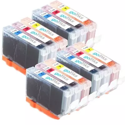 12 C/M/Y Ink Cartridges To Replace Canon CLI-8C CLI-8M CLI-8Y Compatible • £19.10