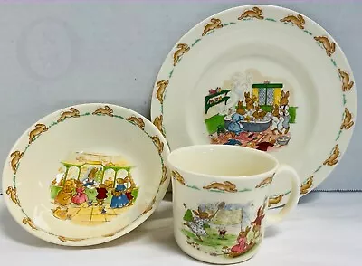 New Old Stock*Boxed*Royal Doulton Bunnykins*Plate*Bowl*Cup*22079H S113 • $98.25