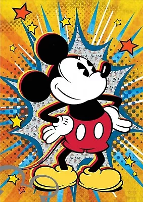 Disney Mickey Mouse Art Print A4 Poster Picture Nursery Bedroom Gift Baby • £4