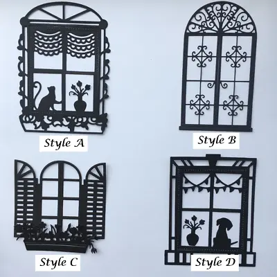 Large Window Frame Card Topper Die Cuts: 4 Styles In Assorted Sets Of 6 • £2.40