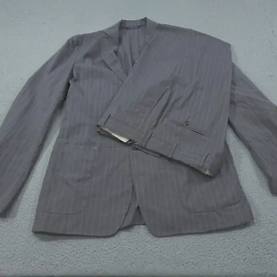 Brooks Brothers Two Piece Suit Mens 42L 36W Regent Wool Striped • $120