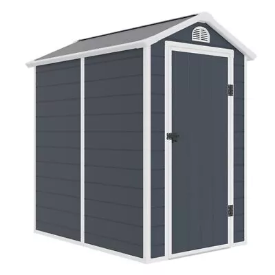 £602 • Buy Jasmine 4x6 Plastic Apex Shed With Foundation Kit