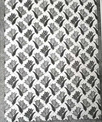 6678 Vintage 1940 Alice Brooks DUTCH TULIP QUILT Pattern To SEW (Reproduction) • $6.99