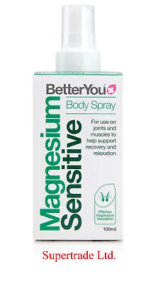 £9.80 • Buy BetterYou Magnesium Oil Sensitive Body Spray For Joints & Muscles - 100ml