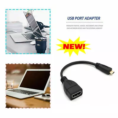 Micro HDMI-compatible Male To HDMI-Compatible Female Adapter Connector  Cable • $1.87