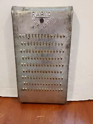 Vintage Metal Kitchen Rapid Grater Nice About 8  X 4.25  • $6.25