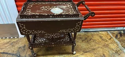 Antique Wooden Tea Cart • $200