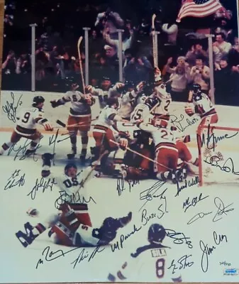 Herb Brooks Miracle On Ice Signed 16x20 • $4000