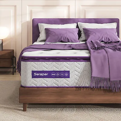 8  10  12  14  Pillow Top Memory Foam Hybrid Mattress-Twin Full Queen King • $289.99