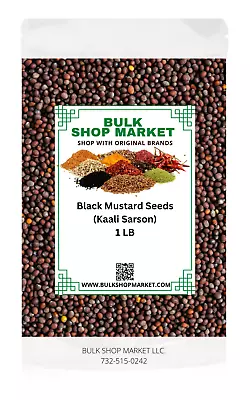 Black Mustard Seeds 1 Lb (16 Oz) Spice By BulkShopMarket Resealable Bag • $9.99