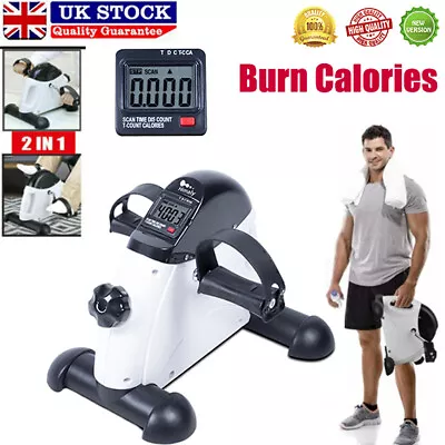 £32.99 • Buy LCD Mini Exercise Bike Pedal Exerciser Arm Leg Resistance Home Fitness Workout