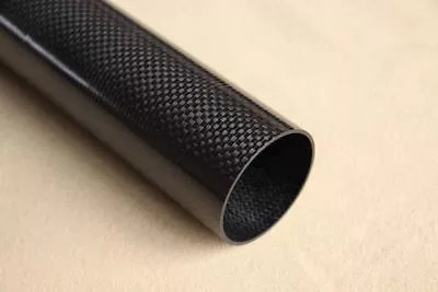 1x 25mm OD X 23mm ID X 800mm 3k Carbon Fibre Tube Roll-Wrapped (CF25-800) • £24.75