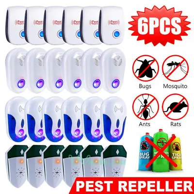 Ultrasonic Pest Reject Home Control Electronic Repellent Rat Mice Repeller Safe • $41.29