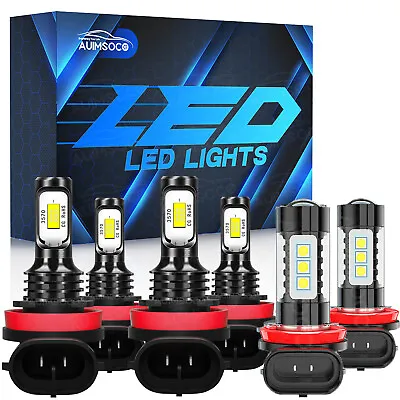 White LED Headlight Hi Lo Beam Fog Light Bulbs For Nissan Altima Sedan 2007-2019 • $35.99