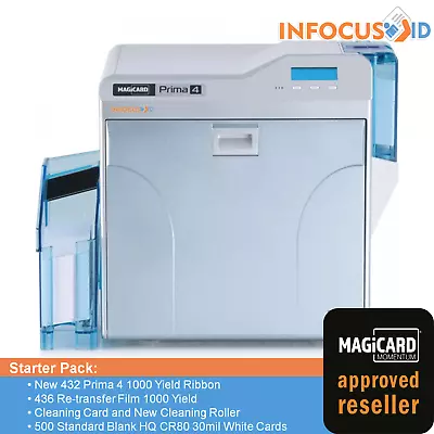 Magicard Prima 4 Dual Sided Retransfer ID Card Printer - 1 YEAR WARRANTY INC VAT • £1685