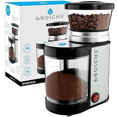 GROSCHE BREMEN Burr Electric Coffee Grinder Compact Grinder • $38.99