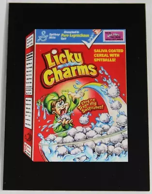 WACKY PACKAGES 2013 ANS11 BLACK CANVAS Card #20  Licky Charms  • $2.50